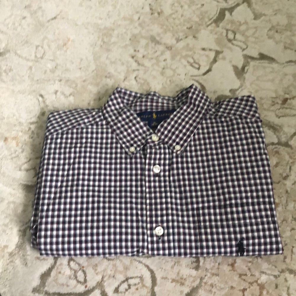 Boys button down long sleeve shirt